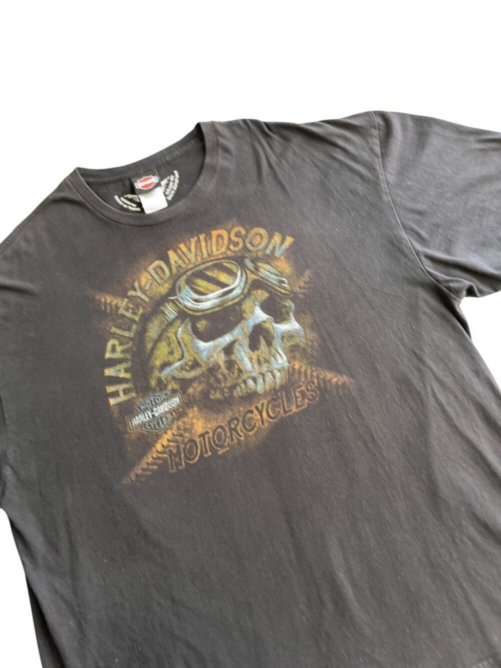 Harley-Davidson Mens Black Skull Graphic T-Shirt Size 3XL
